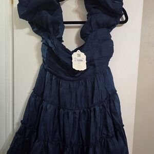 Altar'd State Navy Blue Dress